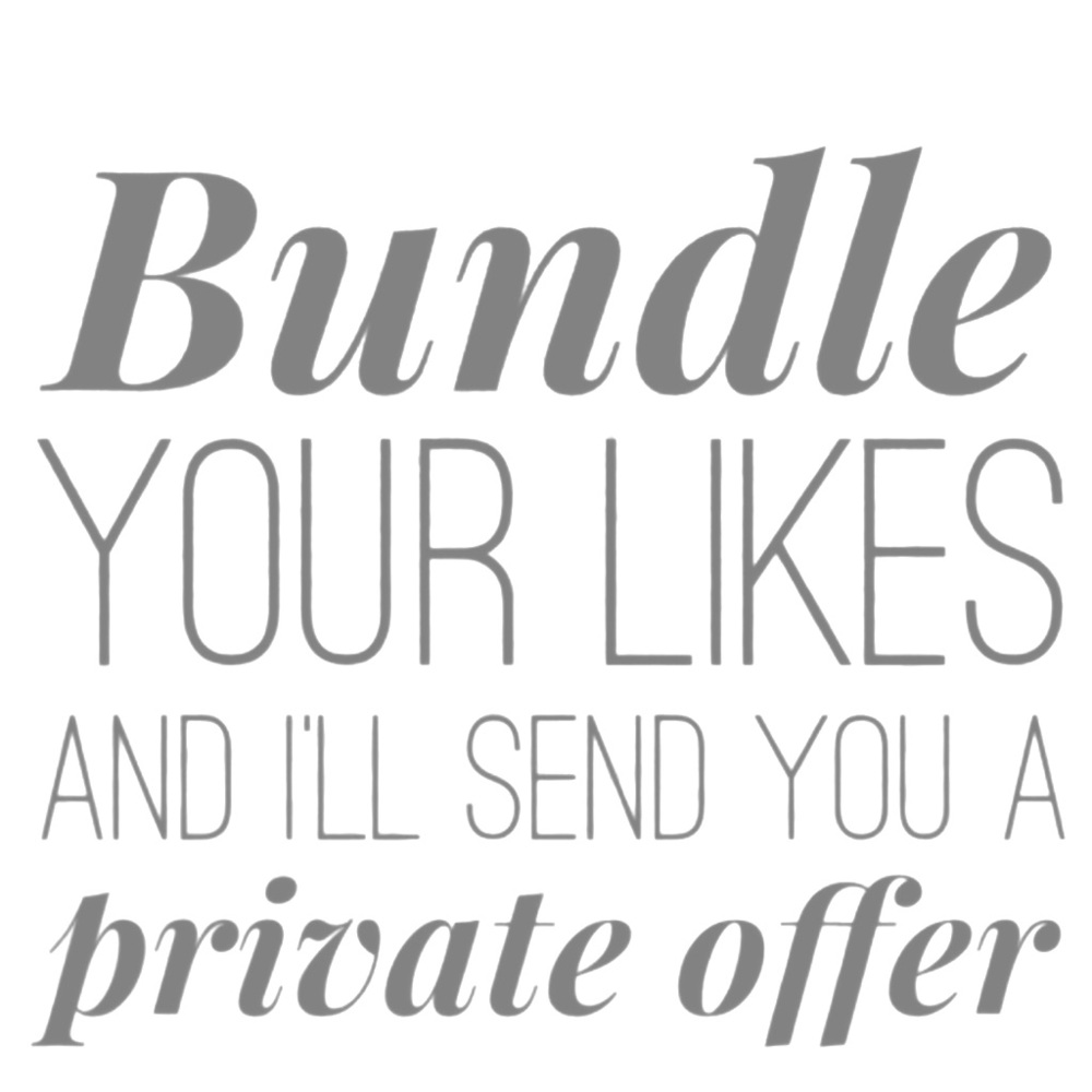 Want a discount? Bundle the items you like! Sale!